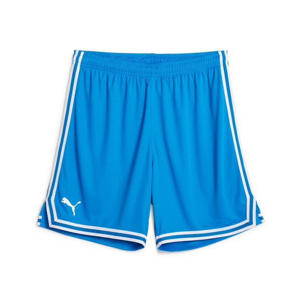 Szorty Puma Hoops team game. Niebieskie szorty męskie Puma, m, bez wzorów, z materiału. Za 156.05 zł.