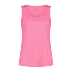 Damski tank top CMP. Czerwone koszulki sportowe damskie CMP, bez wzorów, bez kołnierzyka, bez ramiączek, trekkingowe. Za 130.50 zł.
