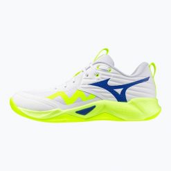 Buty do siatkówki Mizuno Wave Momentum Pro. Żółte buty sportowe męskie Mizuno, bez zapięcia, do siatkówki, mizuno wave. Za 399.99 zł.