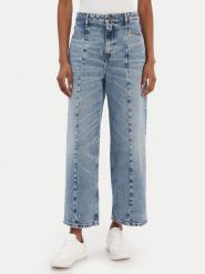 Guess Jeans Jeansy W6RA1H D5M4M Niebieski Wide Leg. Niebieskie jeansy damskie Guess Jeans. Za 439.99 zł.