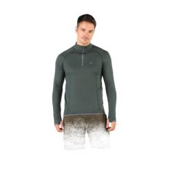 Koszulka turystyczna męska z długim rękawem 100% Merino WOOLONA Halldor. Zielone koszulki sportowe męskie WOOLONA, l, bez wzorów, bez kołnierzyka, bez ramiączek, trekkingowe. W wyprzedaży za 378.00 zł.