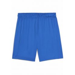 Męskie koszykarskie szorty meczowe Maccabi PUMA Nautical Blue. Niebieskie krótkie spodenki sportowe męskie Puma, m, bez wzorów, do koszykówki. W wyprzedaży za 189.00 zł.