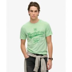 Sprany T-shirt Superdry. Zielone t-shirty męskie Superdry., m, bez wzorów, bez kołnierzyka. Za 142.75 zł.