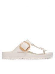 Birkenstock Japonki Gizeh Big Buckle 1031366 Biały. Białe klapki damskie Birkenstock, bez wzorów, z syntetyku, bez obcasa. Za 269.99 zł.