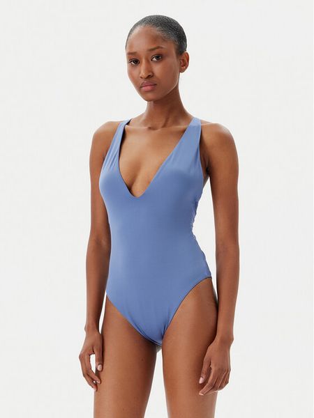 Calvin Klein Swimwear Strój kąpielowy KW0KW02798 Niebieski. Niebieskie kostiumy jednoczęściowe damskie Calvin Klein Swimwear, l, bez wzorów, z syntetyku. Za 329.99 zł.