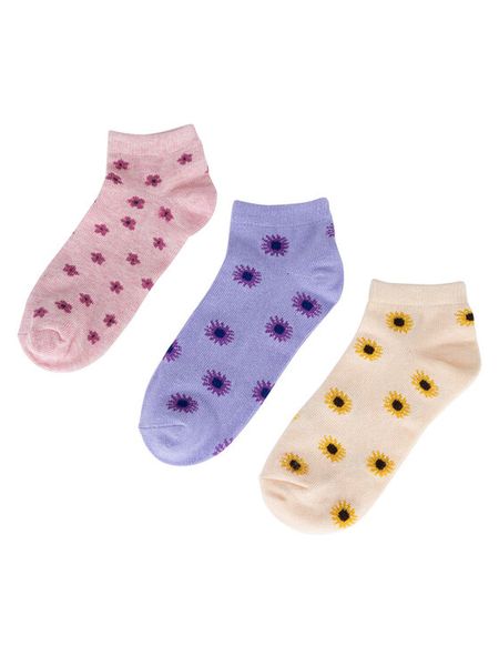 JENNY Skarpety krótkie 7KB-001-SS25 (3-PACK) Beżowy. Brązowe bielizna dla dziewczynek Jenny, bez wzorów, z bawełny. Za 19.99 zł.