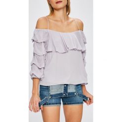 Answear - Bluzka City Jungle. Szare bluzki damskie ANSWEAR, z tkaniny, casualowe, z okrągłym kołnierzem. W wyprzedaży za 39.90 zł.