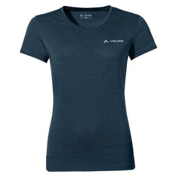 Koszulka szybkoschnąca damska Vaude Sveit Shirt. Niebieskie koszulki sportowe damskie Vaude, bez wzorów, sportowe, bez kołnierzyka. Za 156.99 zł.