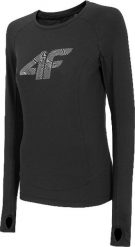 4f Koszulka damska H4L20-TSDLF001 czarna r. XS. Czarne t-shirty damskie 4f, l, bez wzorów, bez kołnierzyka. Za 140.08 zł.