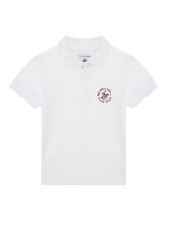 Beverly Hills Polo Club Polo P-SS26B-P42560 Biały Regular Fit. Białe t-shirty dla chłopców Beverly Hills Polo Club, bez wzorów, z bawełny, bez ramiączek. Za 150.99 zł.