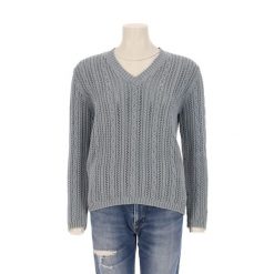 Second life - Jasnoniebieski sweter damski - Stan bardzo dobry. Niebieskie swetry damskie Ralph Lauren, bez wzorów, bez kołnierzyka, bez ramiączek, bez kaptura. Za 127.76 zł.