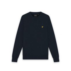 T-shirt z okrągłym dekoltem z bawełny Lyle & Scott. Niebieskie t-shirty męskie LYLE AND SCOTT, na zimę, m, bez wzorów, z bawełny, bez kołnierzyka. Za 338.85 zł.