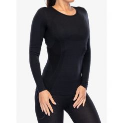 Bluza termoaktywna damska Brubeck Comfort Wool LS. Czarne bluzy damskie Brubeck, bez wzorów, bez kaptura. Za 209.99 zł.
