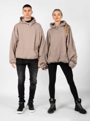 Yeezy Gap Engineered By Balenciaga Bluza "Hoodie" | 719608 TMVQ1 | Mężczyzna | Beżowy. Brązowe bluzy męskie Yeezy Gap Engineered by Balenciaga, m, bez wzorów, z bawełny, z kapturem. W wyprzedaży za 799.00 zł.