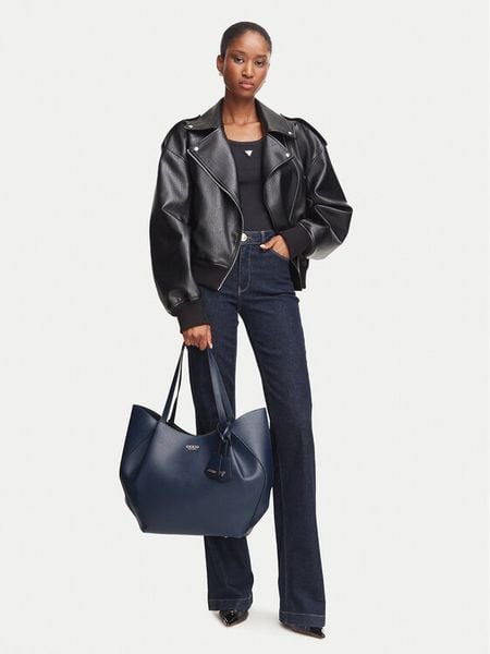 Guess Torebka Amorette HWBG78 98240 Granatowy. Niebieskie torebki do ręki damskie Guess, z aplikacjami, bez dodatków. Za 714.99 zł.