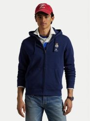 Polo Ralph Lauren Bluza 710963820001 Granatowy Regular Fit. Niebieskie bluzy męskie Polo Ralph Lauren, m, bez wzorów, z bawełny, bez kaptura. Za 699.99 zł.