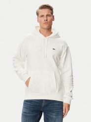 Lacoste Bluza SH8863 Kremowy Relaxed Fit. Białe bluzy męskie Lacoste, m, bez wzorów, z bawełny, bez kaptura. Za 624.99 zł.