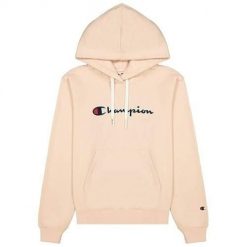 Bluza sportowa damska Champion Wmns Organic Cotton Blend Script Logo Hoodie. Czerwone bluzy sportowe damskie Champion, l, bez wzorów, z kapturem. Za 243.00 zł.