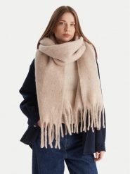 Calvin Klein Szalik Emblem Brushed LV04D8069G Beżowy. Brązowe rękawiczki męskie Calvin Klein, bez wzorów, z materiału. Za 429.99 zł.