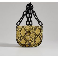 Torebka saddle bag z imitacji wężowej skóry Gold Label - Wielobarwn. Torebki do ręki damskie marki Mohito. Za 119.99 zł.