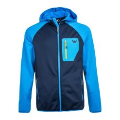 Bluza trekkingowa męska Whistler Salen Power Stretch. Niebieskie bluzy męskie Whistler, l, bez wzorów, z elastanu, z kapturem. Za 246.99 zł.