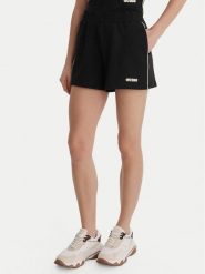 Guess Szorty sportowe V6GD08 K3004 Czarny Relaxed Fit. Czarne szorty sportowe damskie Guess, s, z aplikacjami, z wiskozy, sportowe. Za 279.99 zł.
