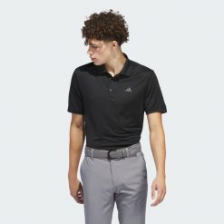 Koszulka Adi Performance Polo. Czarne koszulki polo męskie Adidas, m, bez wzorów, z materiału, bez kołnierzyka, bez ramiączek, na golfa. Za 229.00 zł.