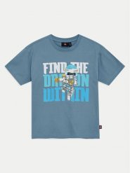 LEGO T-Shirt Ninjago 12011416 Niebieski Regular Fit. Niebieskie t-shirty dla chłopców LEGO, bez wzorów, z bawełny, bez ramiączek. Za 99.99 zł.