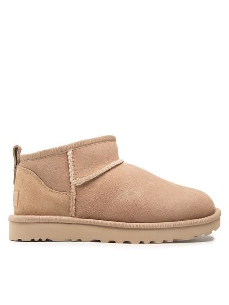 Ugg Śniegowce W Classic Ultra Mini 1116109 Beżowy. Brązowe śniegowce i trapery damskie UGG, ze skóry. Za 769.99 zł.