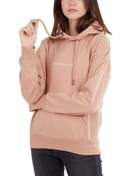 Damska bluza z kapturem Fundango Haley. Czerwone bluzy damskie Fundango, xs, bez wzorów, z bawełny, z kapturem, trekkingowe. Za 239.90 zł.