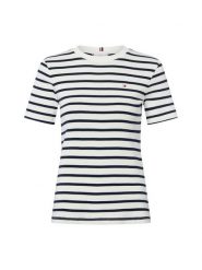 Tommy Hilfiger Koszulka Kobiety Bawełna biały, XL. Białe t-shirty damskie Tommy Hilfiger, xl, bez wzorów, z bawełny, eleganckie, bez kołnierzyka. Za 169.95 zł.