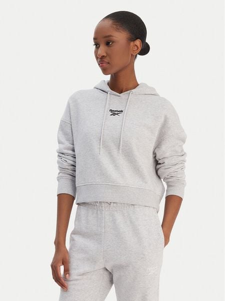 Reebok Bluza Brice RK25495CCW Szary Regular Fit. Szare bluzy damskie Reebok, xs, bez wzorów, z syntetyku, bez kaptura. Za 130.99 zł.