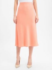 Drykorn satynowa spódnica - Ura Kobiety Sztuczne włókno pomarańczowy, 27. Brązowe spódnice damskie DRYKORN, bez wzorów, z satyny, midi. Za 479.95 zł.