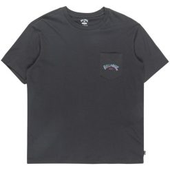 T-shirt sportowy z krótkim rękawem męski Stacked Arch Tee. Czarne t-shirty męskie Billabong, m, bez wzorów, z bawełny, sportowe, bez kołnierzyka. Za 114.80 zł.
