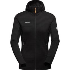 Bluza trekkingowa damska Mammut Taiss Light ML Hooded Jacket. Czarne bluzy damskie Mammut, s, bez wzorów, z kapturem, trekkingowe. Za 590.38 zł.