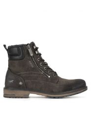 Mustang Trzewiki 4157-609 Szary. Szare botki męskie Mustang, bez wzorów, z materiału, bez zapięcia. Za 369.99 zł.