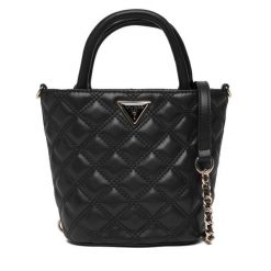 Torebka Guess. Czarne torebki do ręki damskie Guess, z aplikacjami, klasyczne, bez dodatków. Za 549.99 zł.