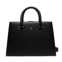 Torebka Patrizia Pepe. Czarne torebki do ręki damskie Patrizia Pepe, bez wzorów, klasyczne, bez dodatków. Za 989.99 zł.