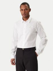 Versace Jeans Couture Koszula 80GALCS0 CNY17 Biały Regular Fit. Białe koszule męskie Versace Jeans Couture, m, bez wzorów, z bawełny, bez kołnierzyka, bez ramiączek. Za 829.99 zł.