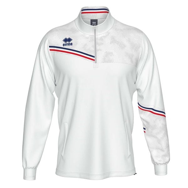 Bluza Errea Elias Giubbino Ad Dorośli. Białe bluzy męskie ERREA, s, bez wzorów, z poliesteru, bez kaptura, na fitness i siłownię. Za 248.60 zł.