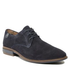 Półbuty Lasocki. Niebieskie półbuty na co dzień męskie Lasocki, bez zapięcia. Za 249.99 zł.