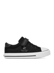 Beverly Hills Polo Club Trampki EO-CSS20377-77 Czarny. Czarne trampki i tenisówki chłopięce Beverly Hills Polo Club, bez wzorów, z materiału, bez zapięcia. Za 99.99 zł.