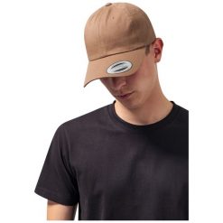 Czapka Flexfit low profile cotton twill. Brązowe czapki i kapelusze męskie FLEXFIT, bez wzorów, z bawełny, klasyczne. Za 67.65 zł.