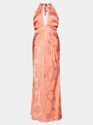 Guess Sukienka wieczorowa Sl Aubree W4GK60 WFDF0 Zielony Regular Fit. Zielone sukienki damskie Guess, l, z aplikacjami, z wiskozy, wizytowe, bez kołnierzyka, bez ramiączek. Za 309.99 zł.