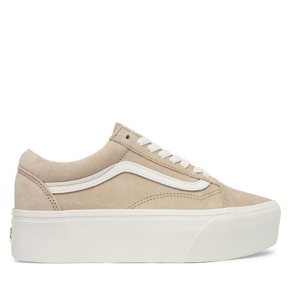 Tenisówki Vans. Brązowe trampki i tenisówki damskie Vans, bez wzorów, bez zapięcia. Za 374.99 zł.