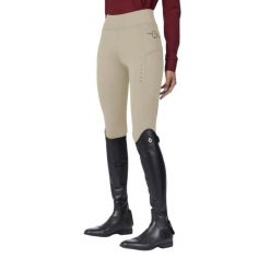 Damskie legginsy jeździeckie z pełną przyczepnością Vestrum Vega. Brązowe legginsy damskie VESTRUM, bez wzorów, z materiału. Za 488.00 zł.