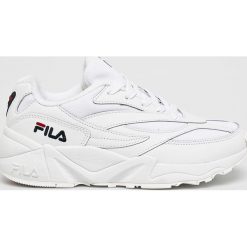 Fila - Buty Venom Low. Białe obuwie sportowe damskie Fila, bez wzorów, z materiału. W wyprzedaży za 379.90 zł.