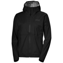 Damska kurtka wodoodporna Helly Hansen Momentum 3L Stretch. Czarne kurtki damskie Helly Hansen, na lato, l, bez wzorów, z materiału, z kapturem. Za 1,076.10 zł.