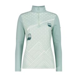Damski bawełniany sweter z golfem CMP Softech. Niebieskie swetry damskie CMP, m, bez wzorów, z bawełny, sportowe, bez kołnierzyka, bez ramiączek, bez kaptura. Za 299.70 zł.