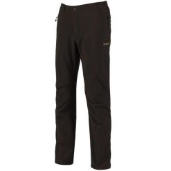 Spodnie turystyczne męskie Geo Softshell II. Czarne spodnie sportowe męskie Regatta, na lato, m, bez wzorów, z softshellu, trekkingowe. W wyprzedaży za 249.99 zł.